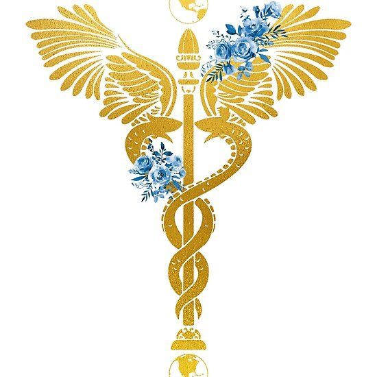 Gold Silver Medical Symbol