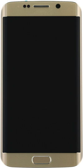 Gold Smartphone Front View PNG