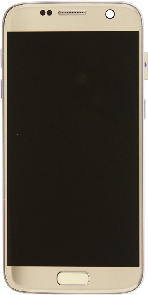 Gold Smartphone Front View PNG