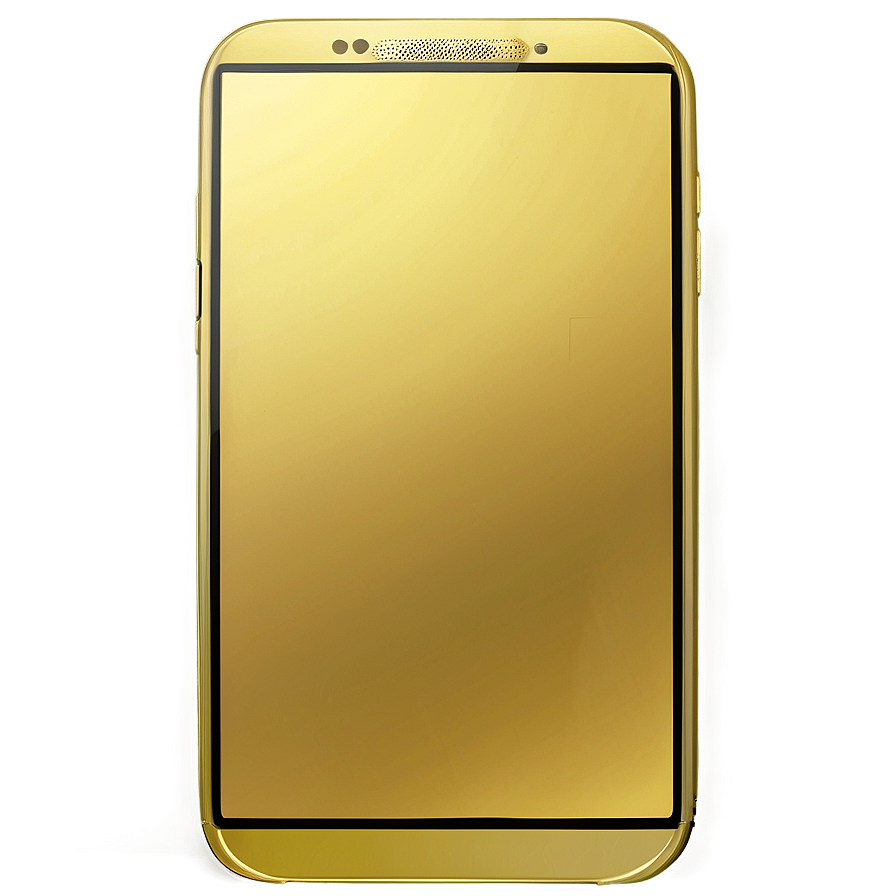 Gold Smartphone Png 05032024 PNG