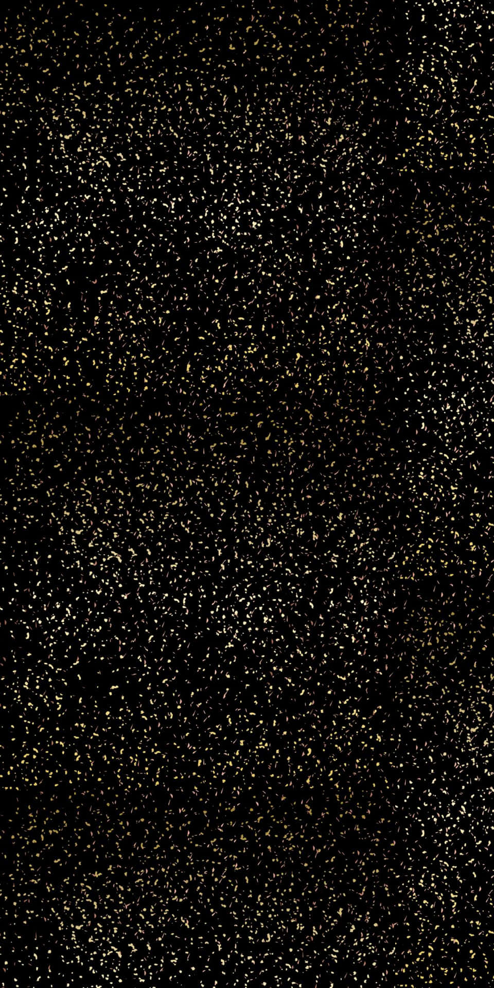 Wallpapers with dot pattern with glitter effect, black and gold