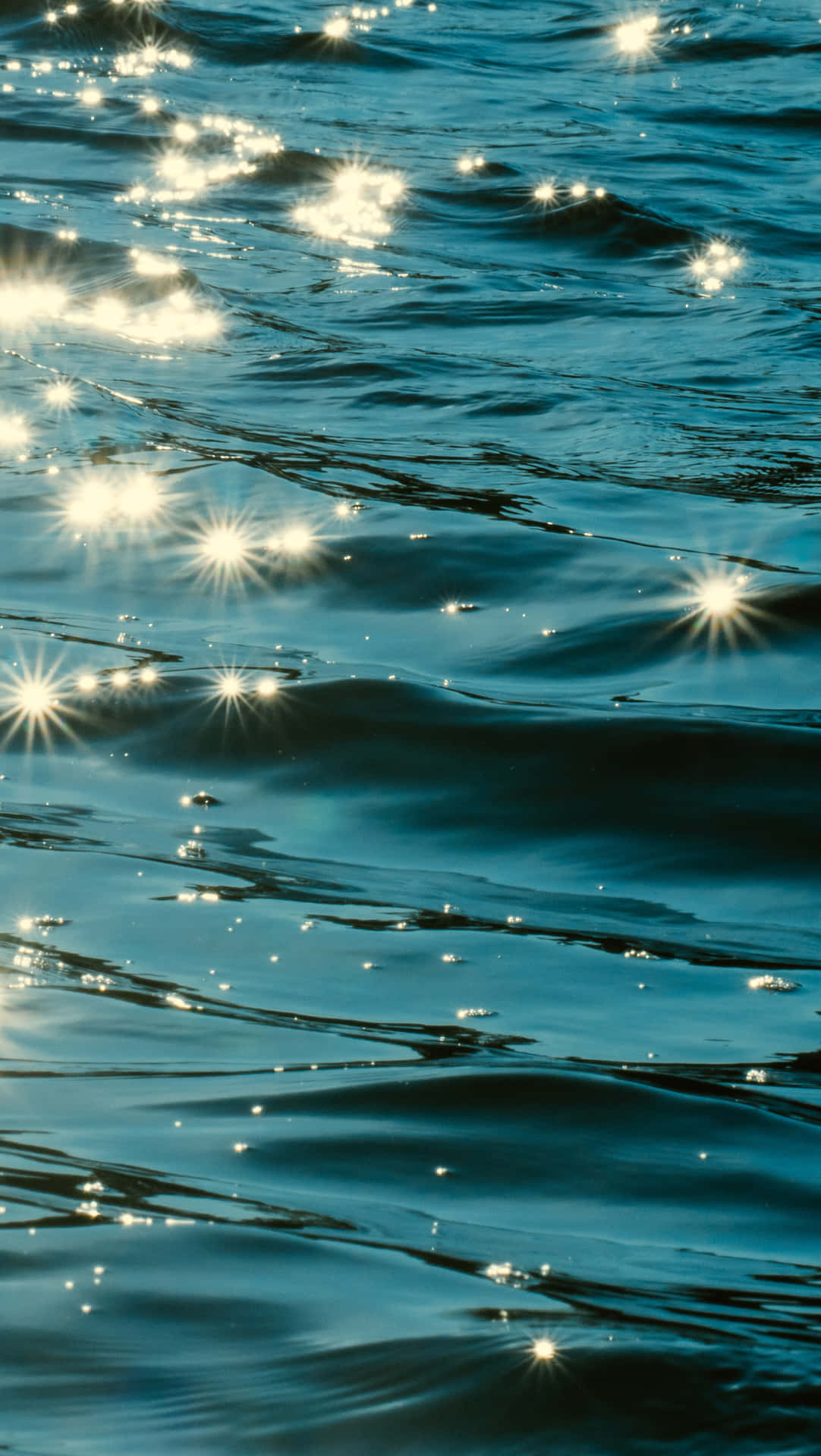 Gold Sparkle Fluid Ocean Water Background