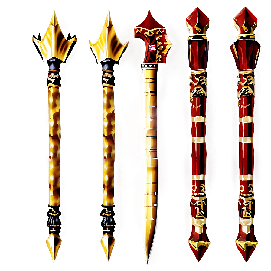 Gold Spear Png 05252024 PNG