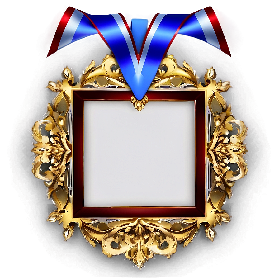 Gold Square Frame Png 06202024 PNG