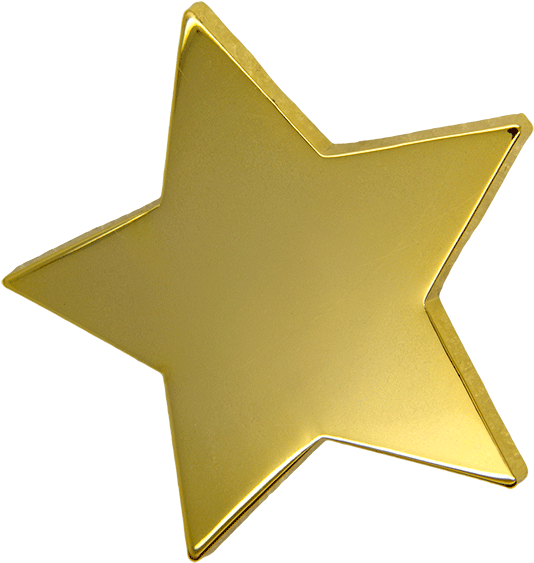 Gold Star Award Icon PNG