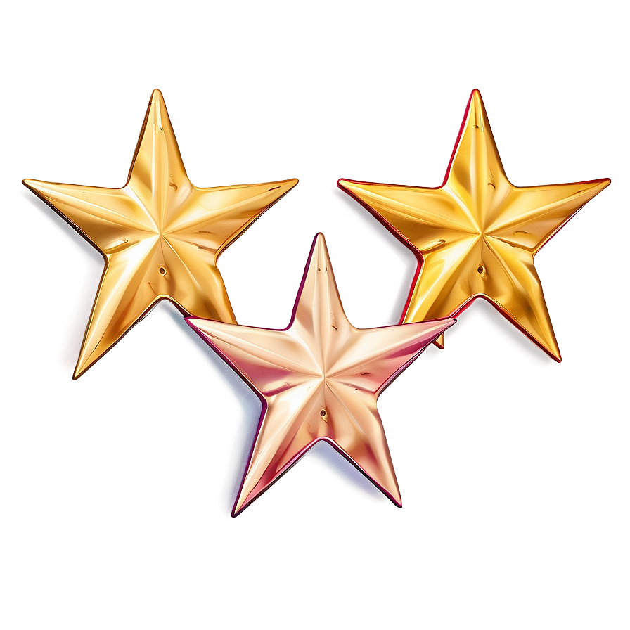 Gold Star Emblems Png Sqe23 PNG