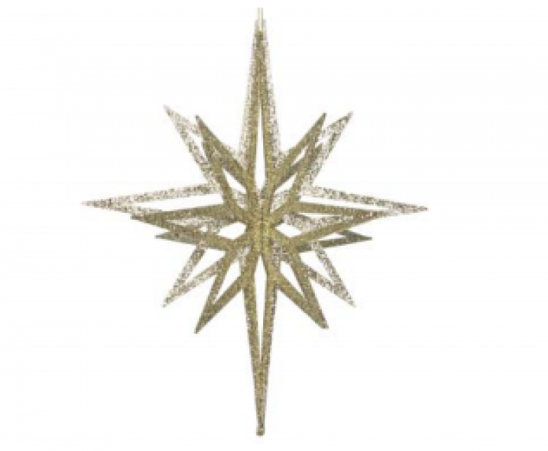 Gold Star Ornament PNG