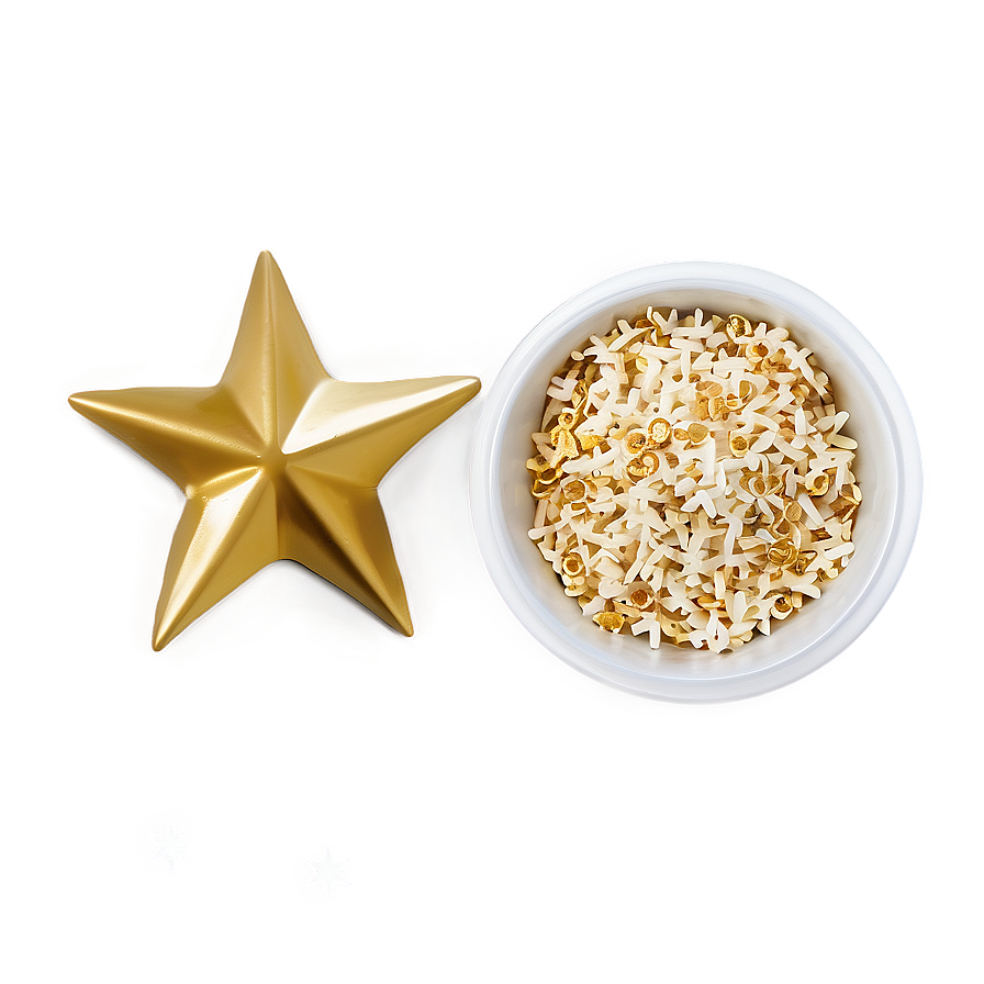 Gold Star Sprinkles Png 71 PNG