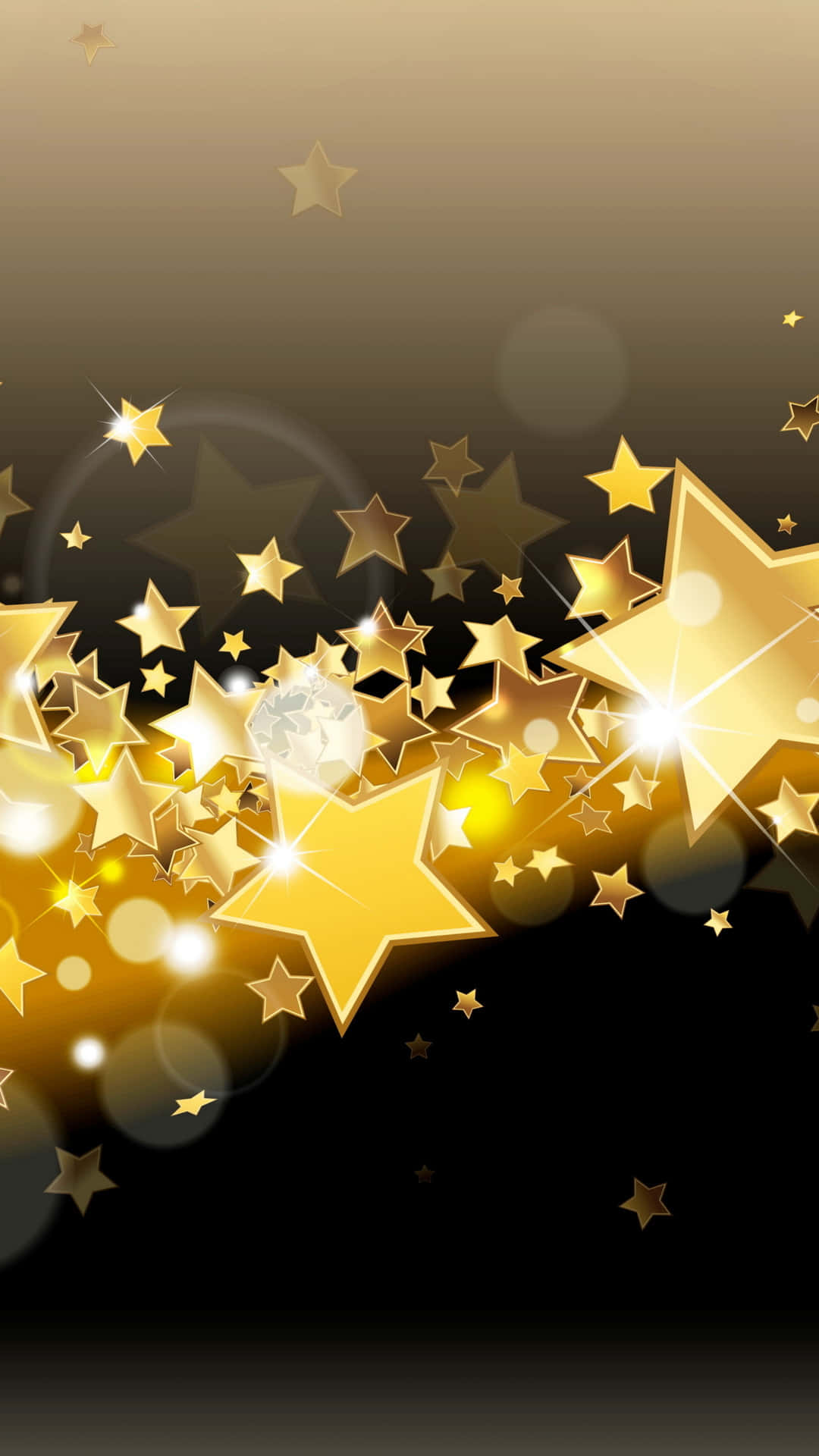 Brightening up the night with some Gold Stars Wallpaper