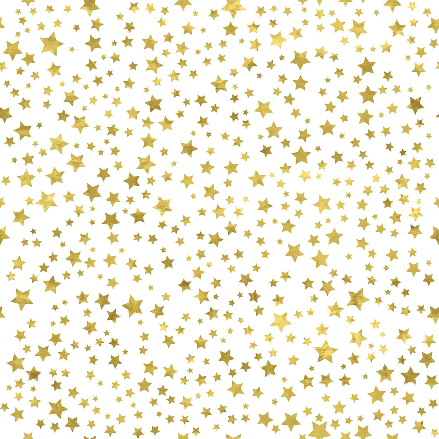 Bright gold stars in the night sky Wallpaper