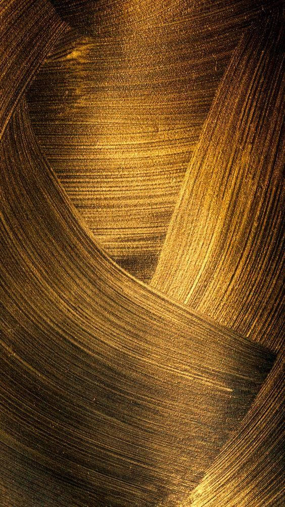 Gold Texture Big Brush Strokes Wallpaper