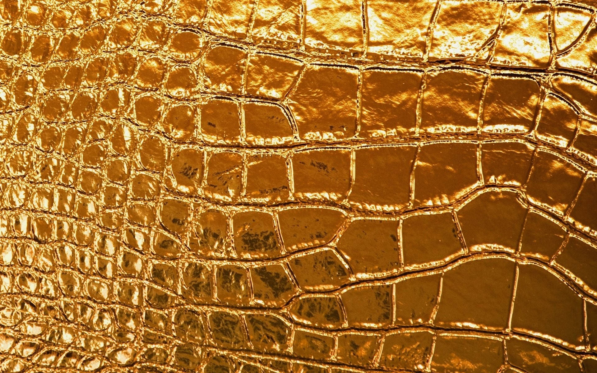 Goldenetextur Krokodilleder Wallpaper