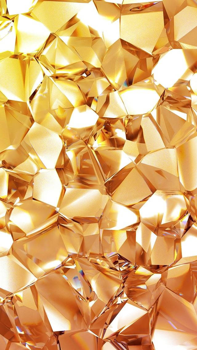 Gold Texture Diamonds Wallpaper