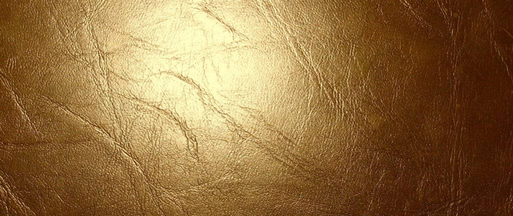 Gold Texture Used Leather Wallpaper