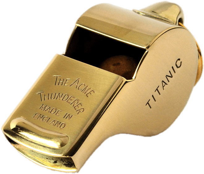 Gold Titanic Whistle Acme Thunderer PNG