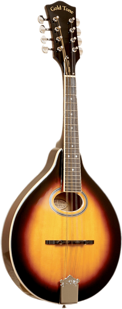 Gold Tone Mandolin Sunburst Finish PNG