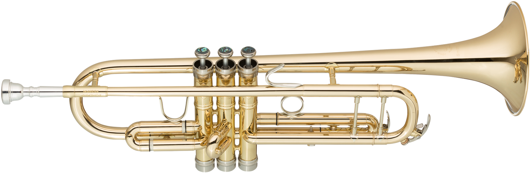 Gold Trumpet Isolatedon Background PNG