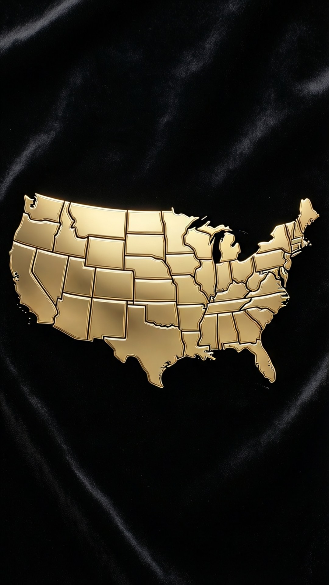 Mapa dos EUA Dourado Papéis de Parede