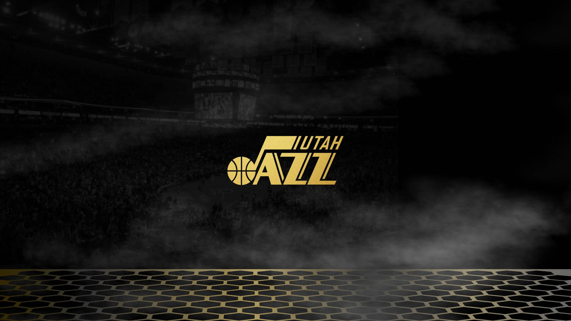 Gold Utah Jazz Logo Wallpaper