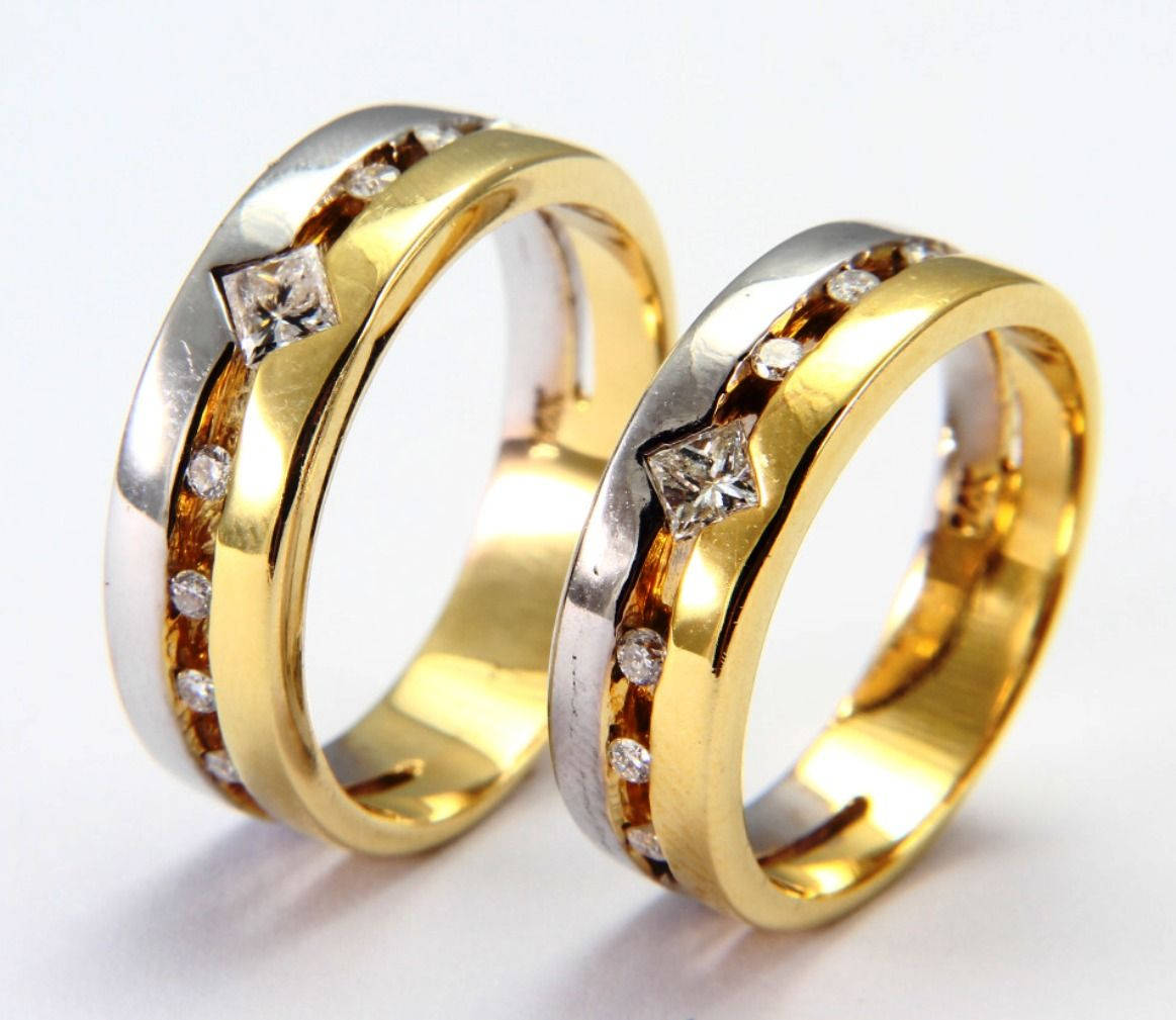 Gold Wedding Rings With Silver