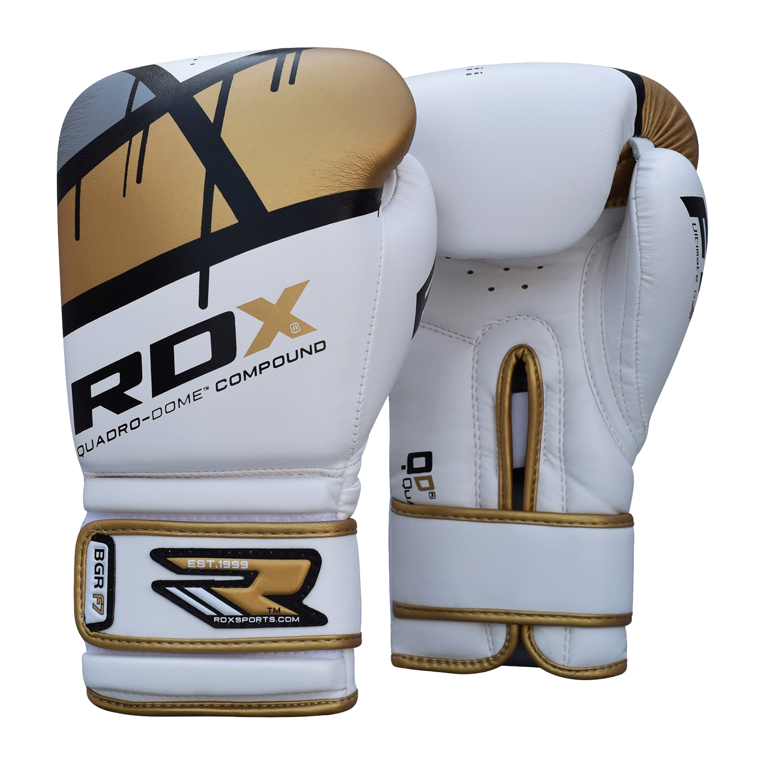 Goldand White Boxing Gloves R D X PNG