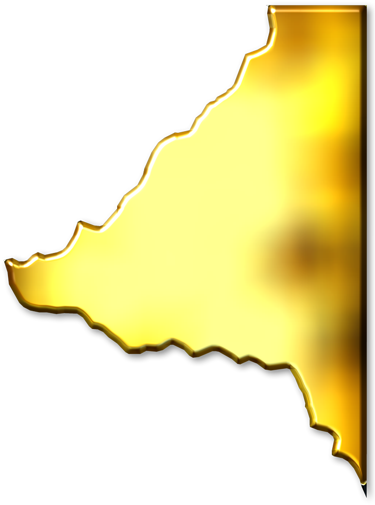 Golden Abstract Edge Design PNG