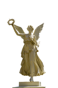 Golden Angel Statue PNG