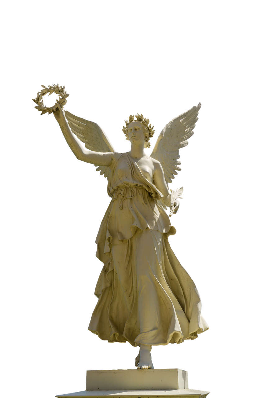 Golden Angel Statue PNG