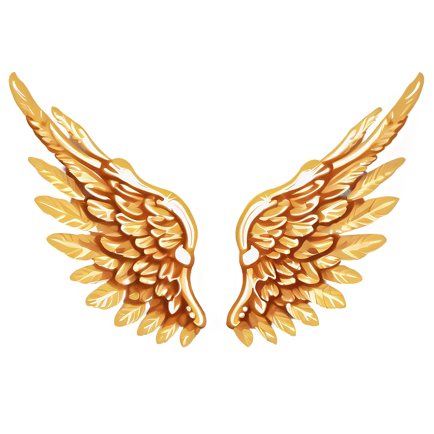 Download Golden Angel Wings Graphic Png 5 | Wallpapers.com