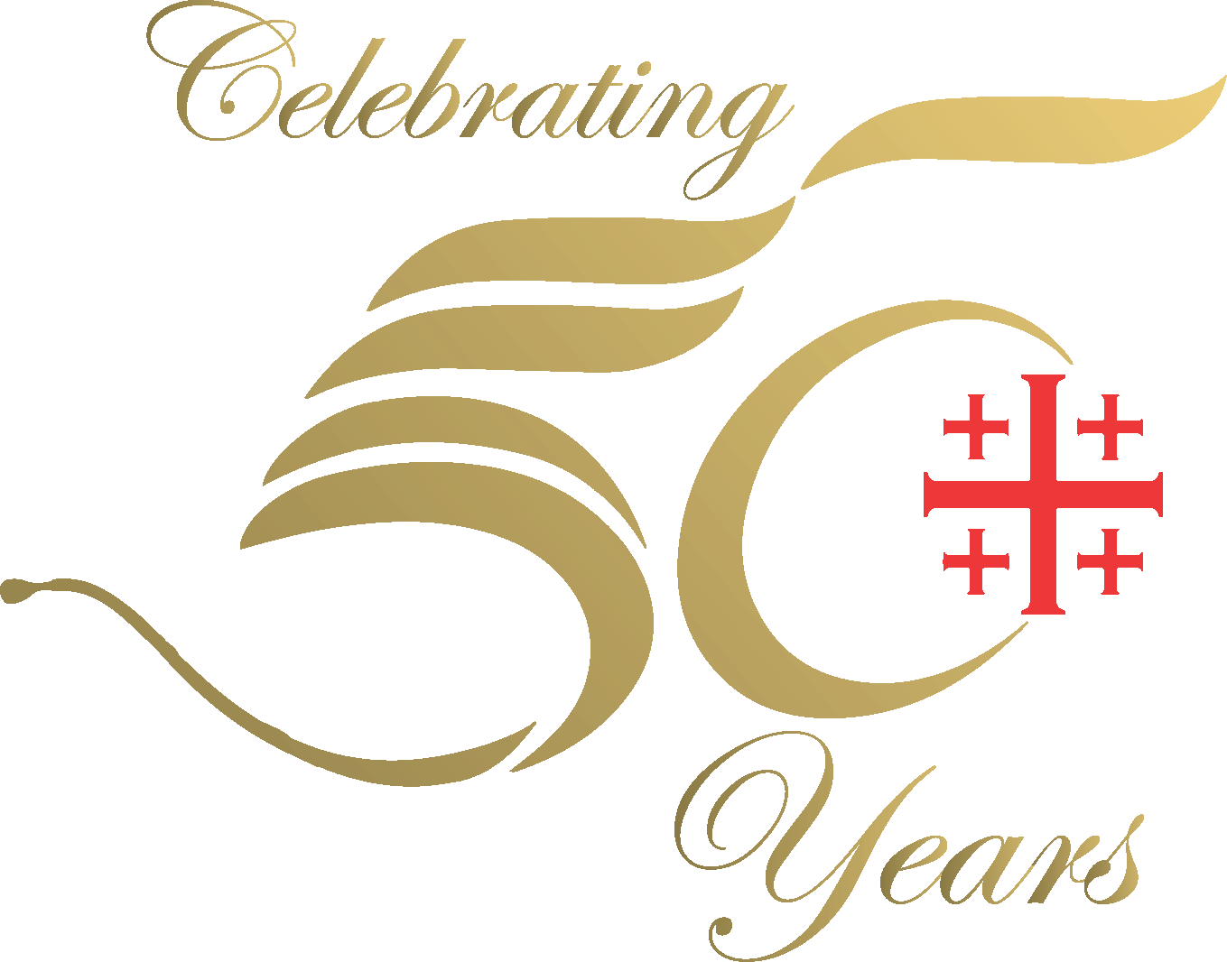 Golden Anniversary Celebration Logo PNG