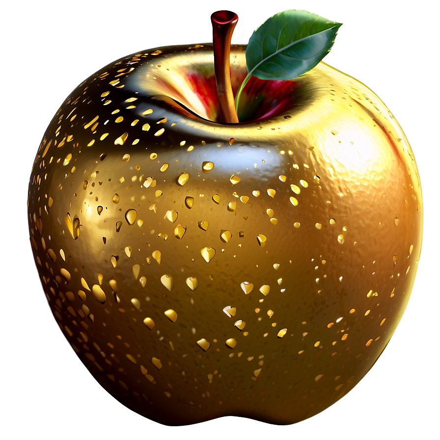 Golden Apple A PNG