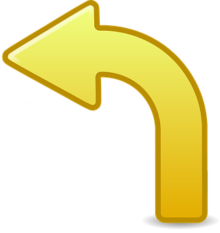 Golden Arrow Icon PNG