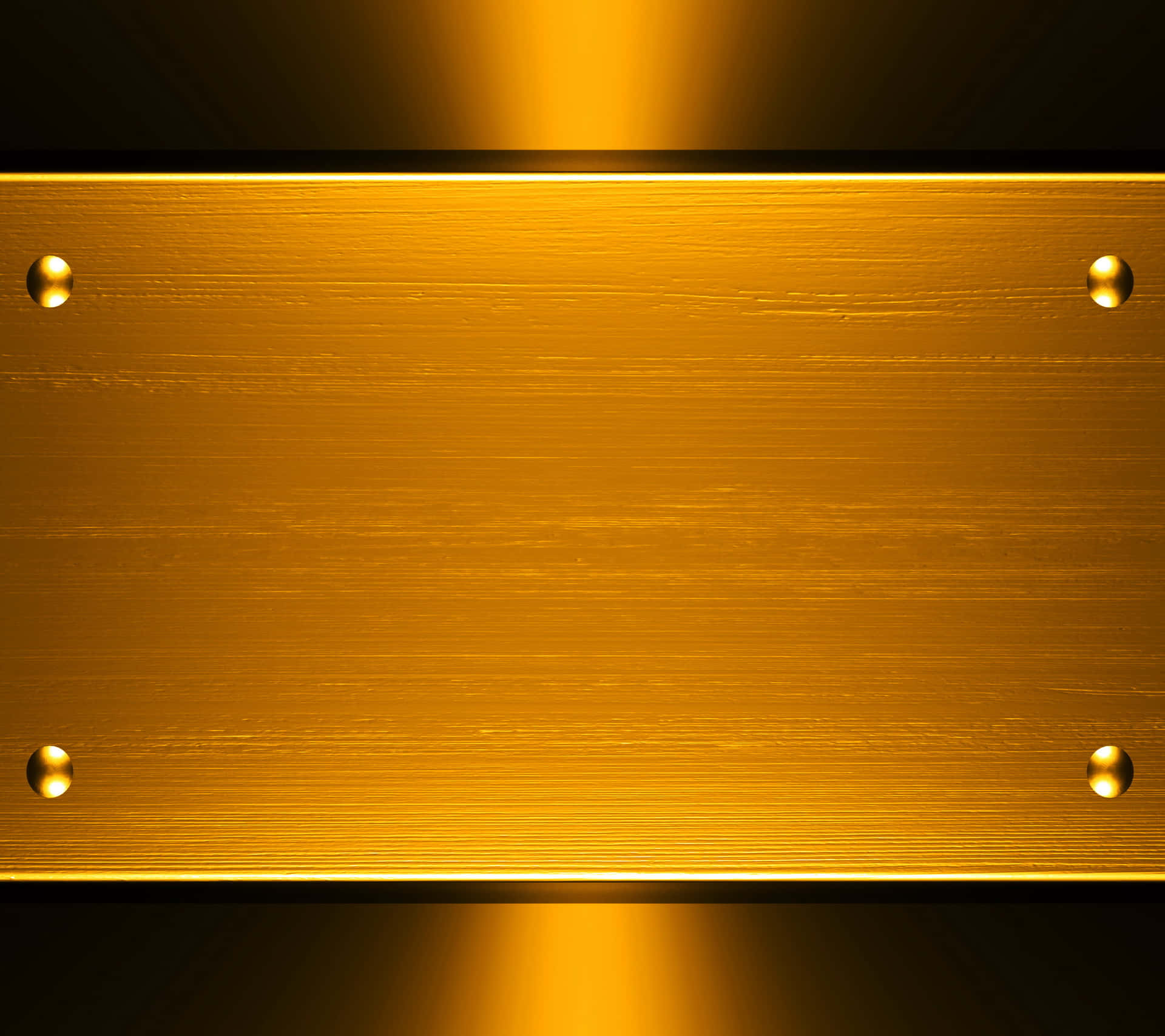 Shiny Golden Steel Plate Background