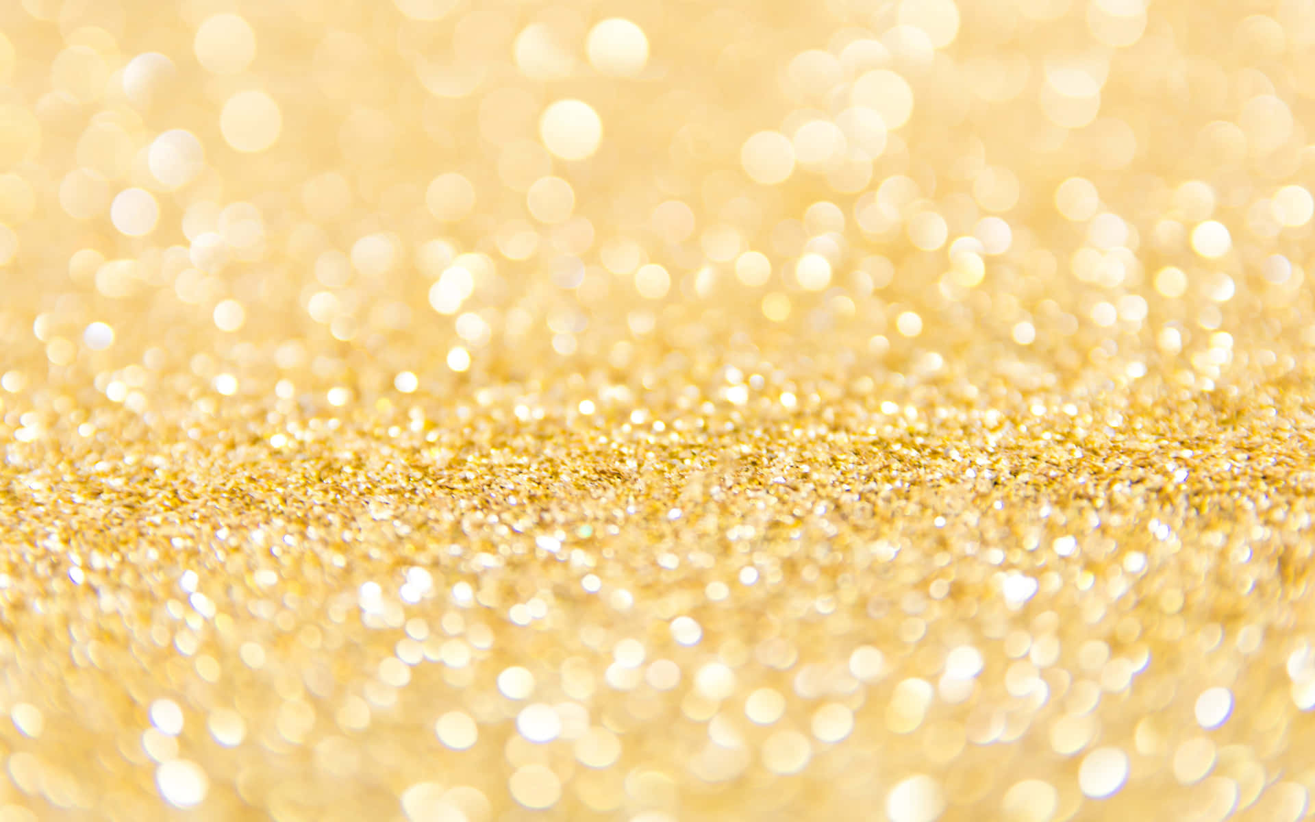 Golden Glitters With Bokeh Effects Background
