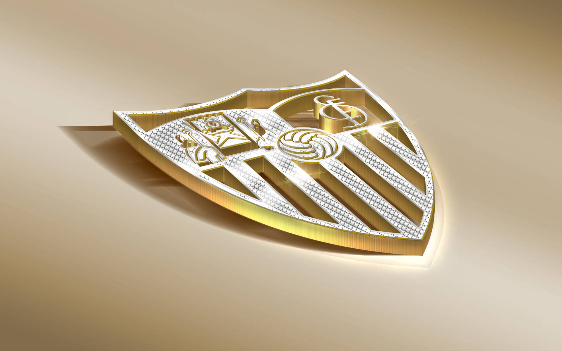 Gyldne Badge Af Sevilla Fc Wallpaper