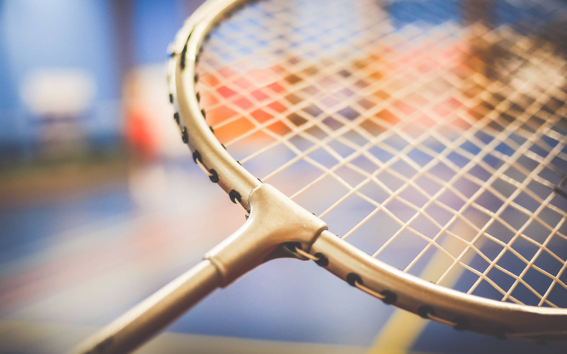 Golden Badminton Racket Wallpaper