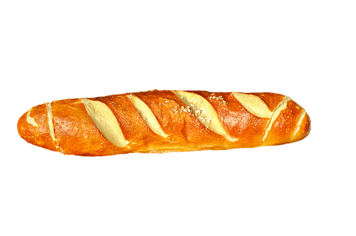 Golden Baked Bread Loaf PNG
