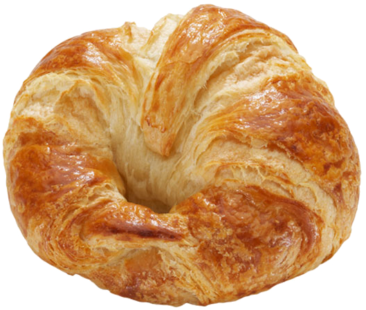 Golden Baked Croissant PNG