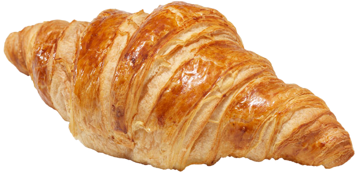 Golden Baked Croissant PNG