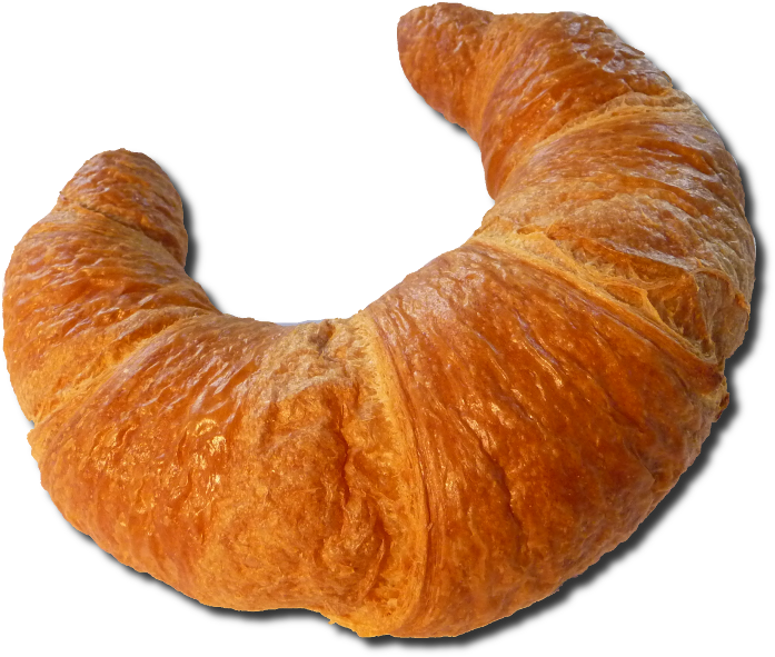 Golden Baked Croissant Isolated PNG