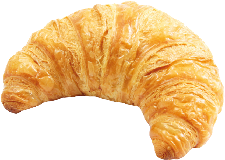 Golden Baked Croissant Isolated PNG