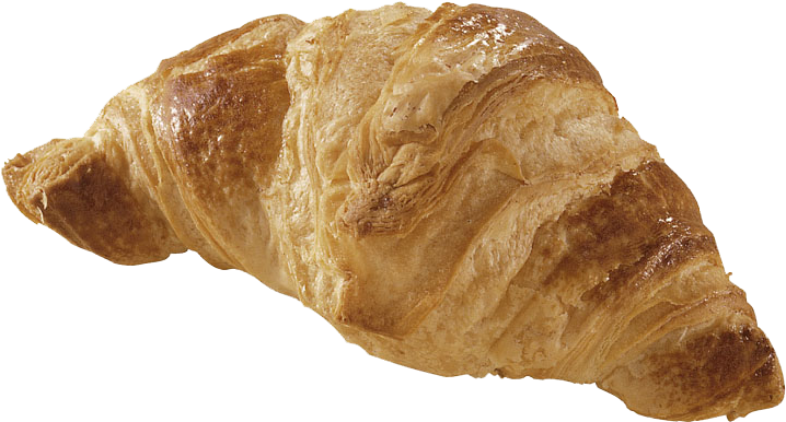 Golden Baked Croissant Isolated PNG