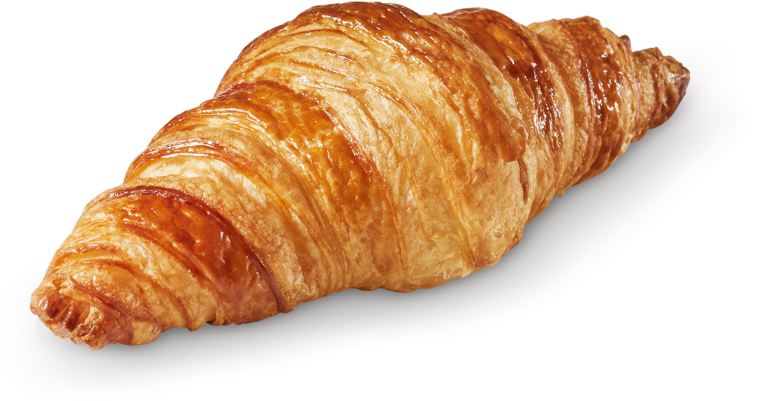 Golden Baked Croissant Transparent Background PNG