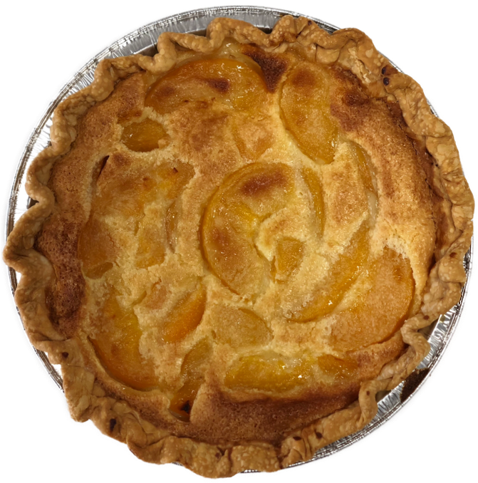 Golden Baked Peach Pie PNG