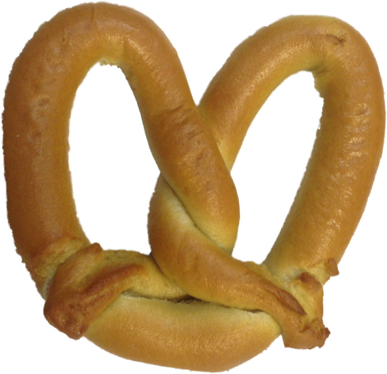 Golden Baked Pretzel Isolated PNG