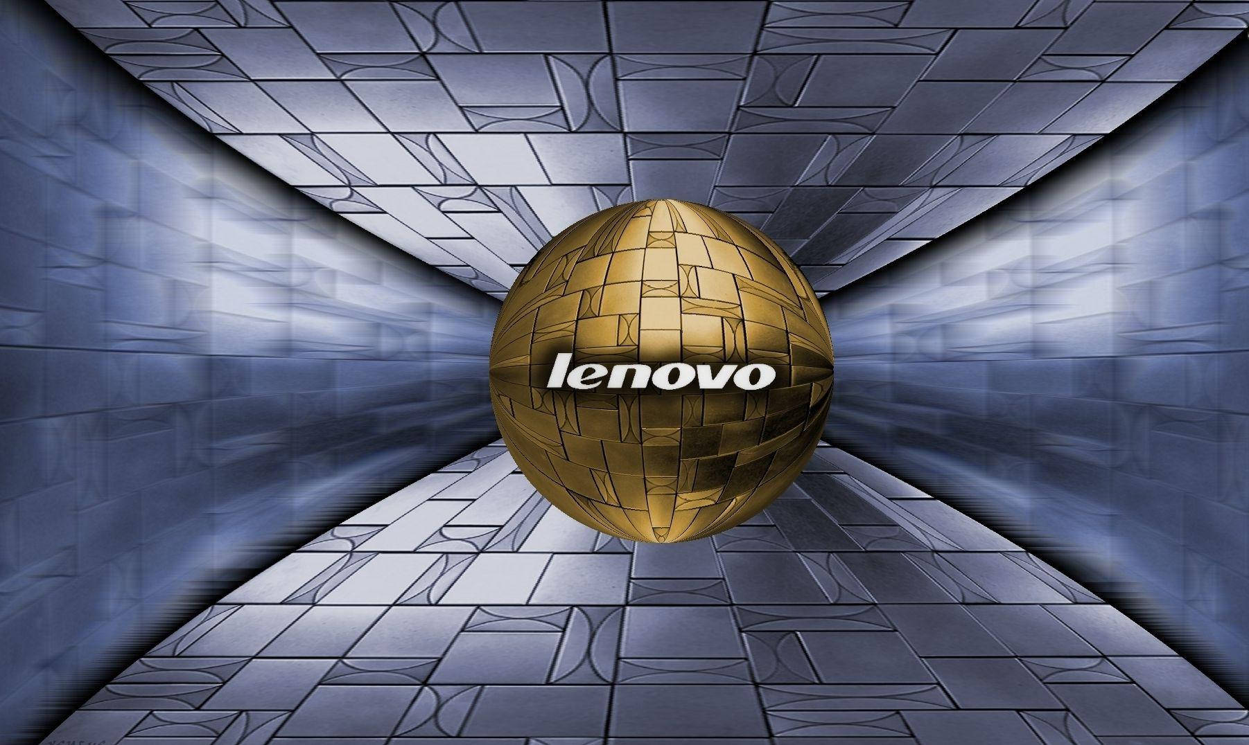 "Golden Ball on Lenovo Surface" Wallpaper