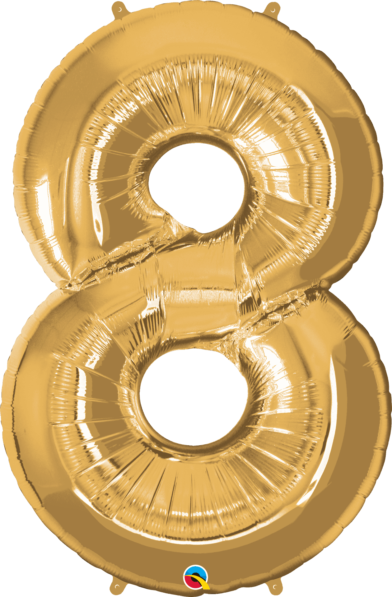 Golden Balloon Number8 PNG