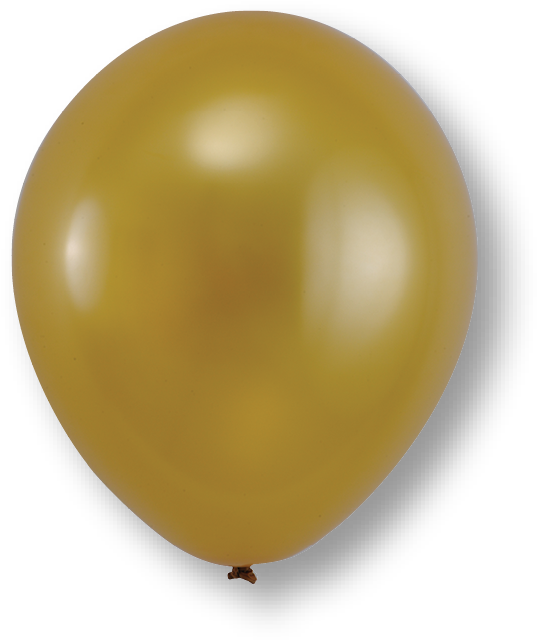 Golden Balloon Unicorn Shadow PNG