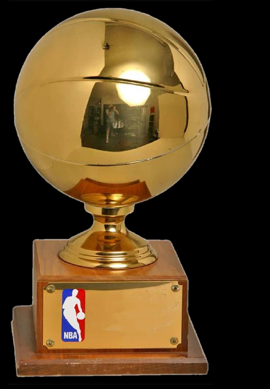 Golden Basketball Trophy PNG