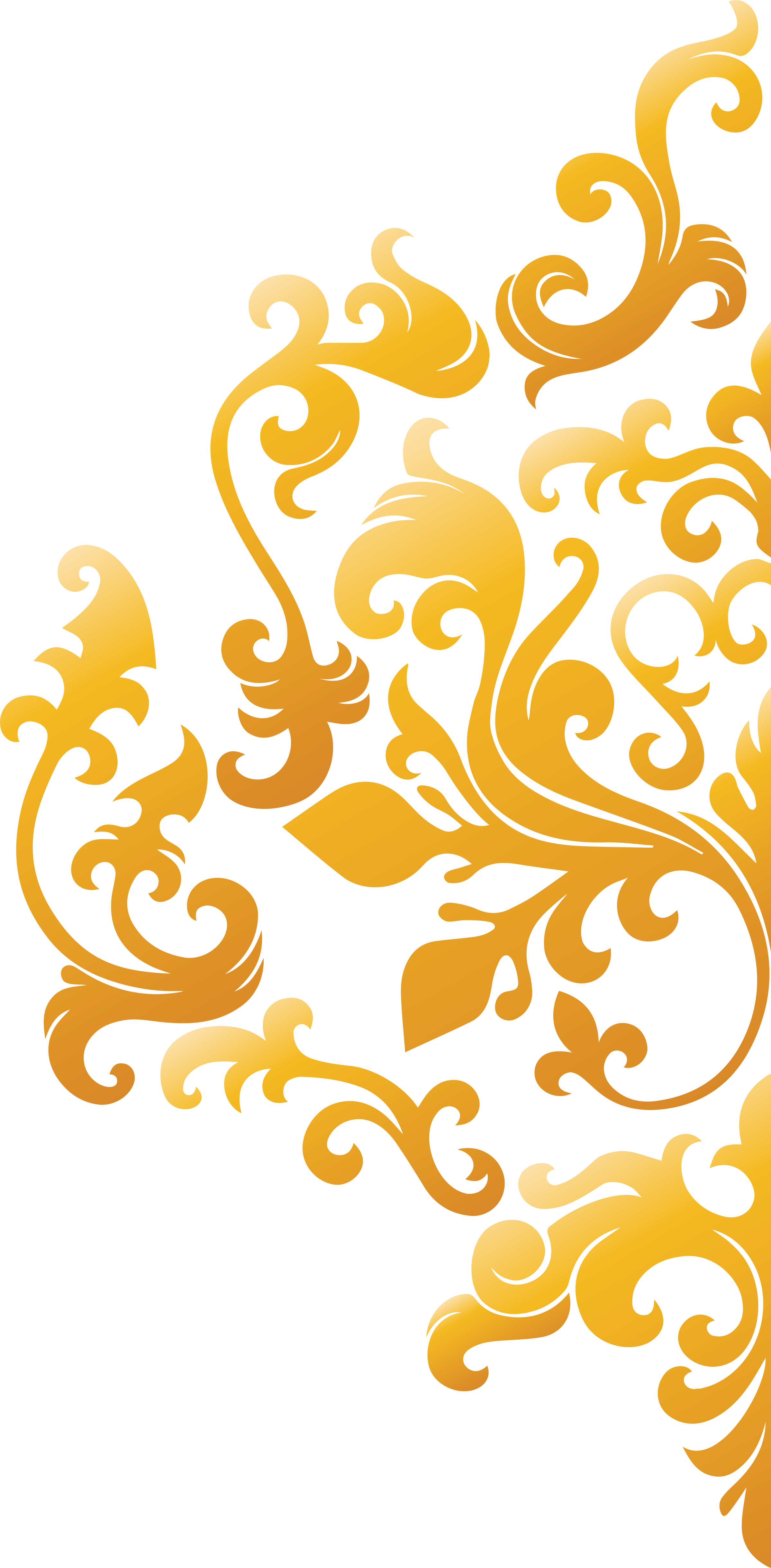 Golden Batik Patternon Teal Background PNG